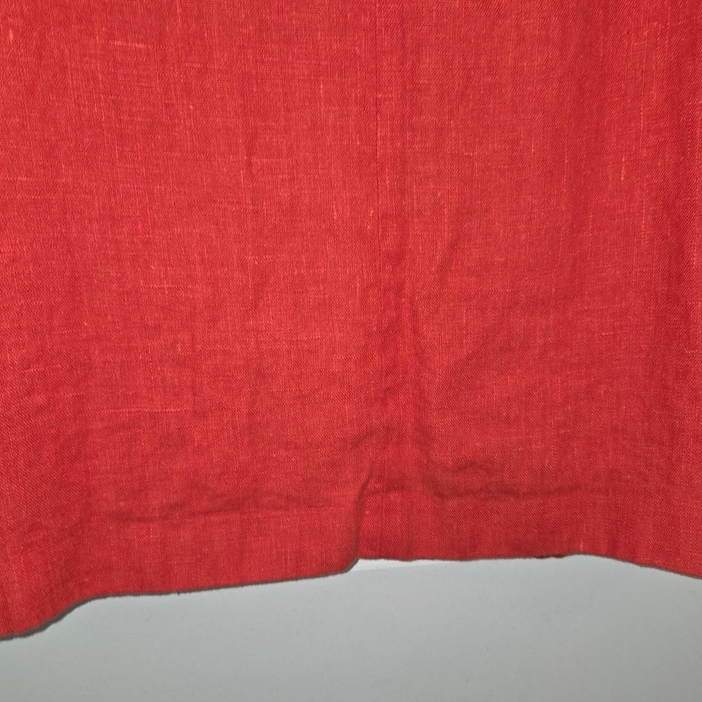 Vintage Orange Linen Harve Bernard Blazer Jacket - Picture 9 of 9